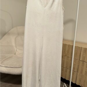 Zara Cream Sleeveless Jumpsuit